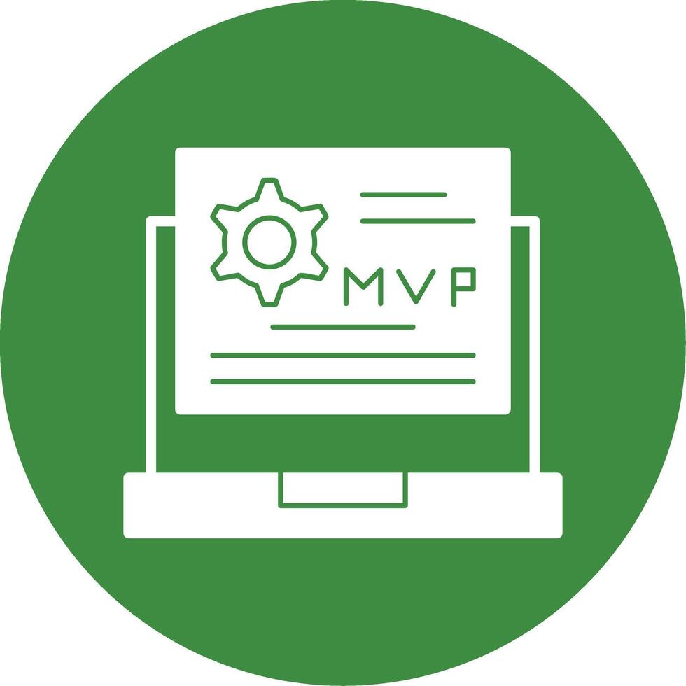 MVP Glyph Style Icon vector