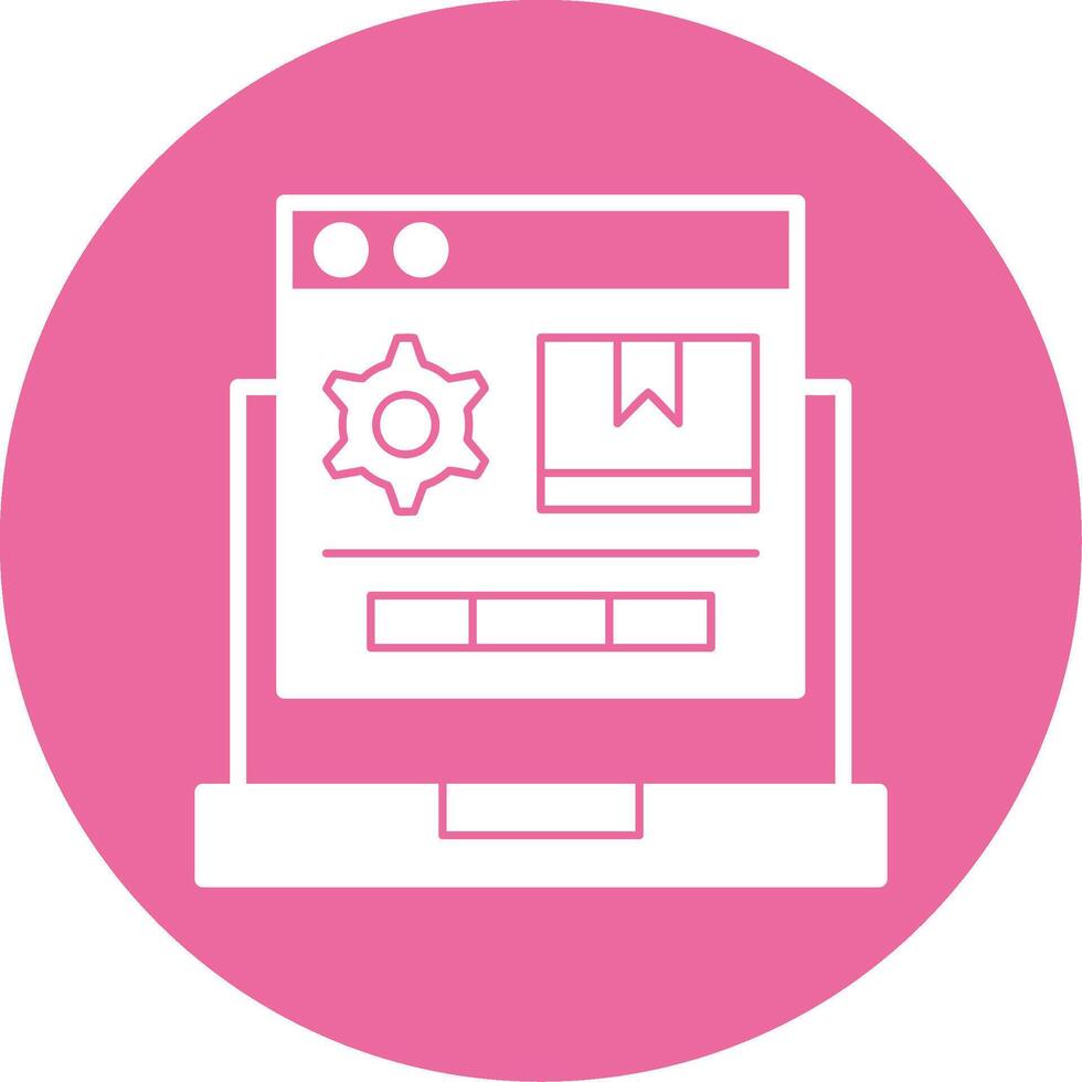 Product Management Glyph Style Icon vector