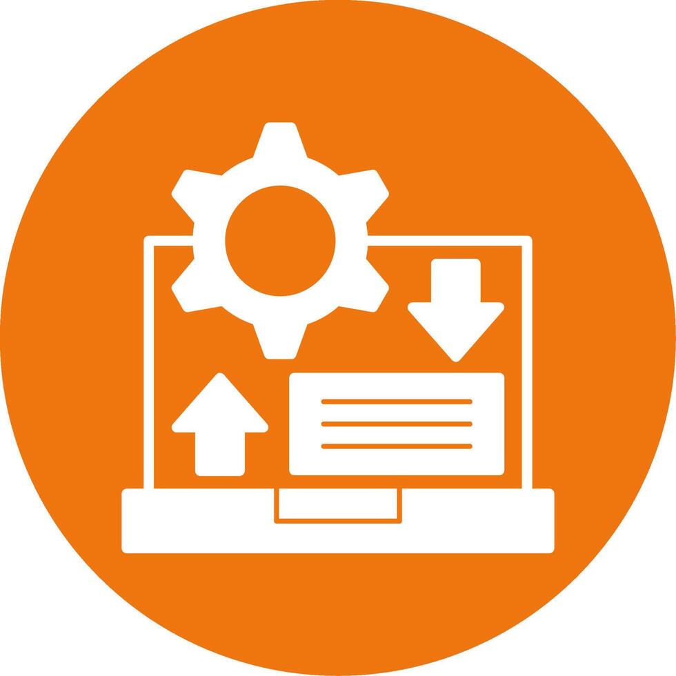 Agile Glyph Style Icon vector