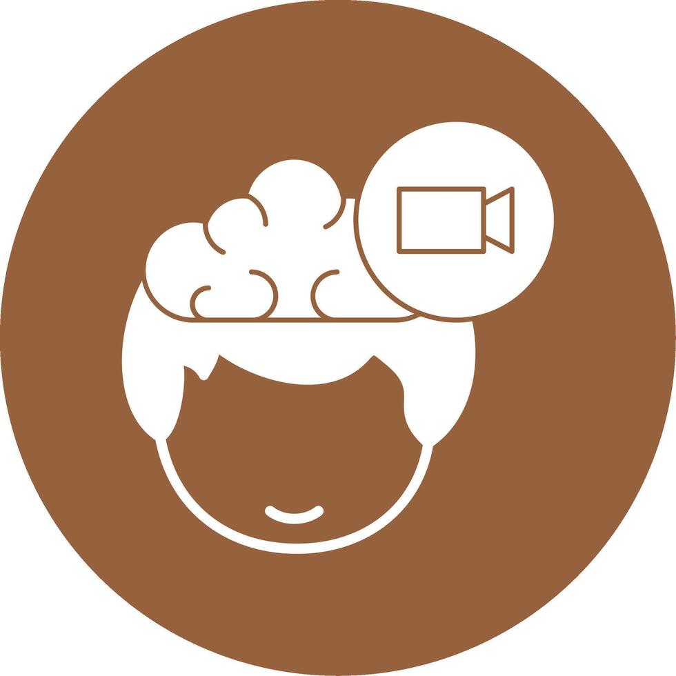 Camera Glyph Style Icon vector