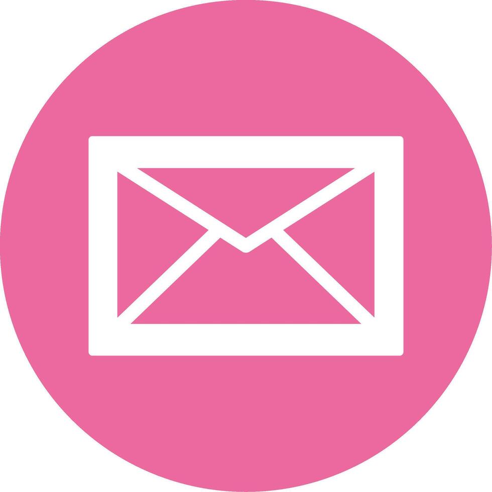 Email Glyph Style Icon vector