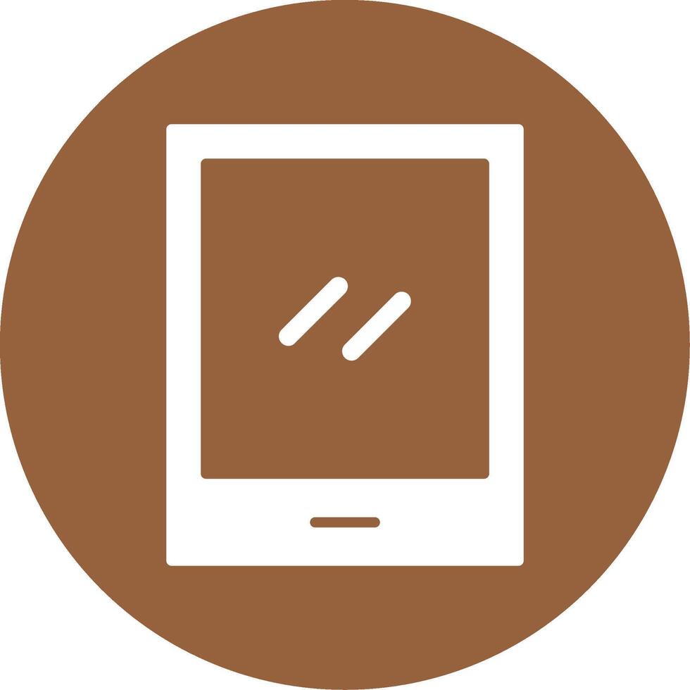 Tablet Glyph Style Icon vector