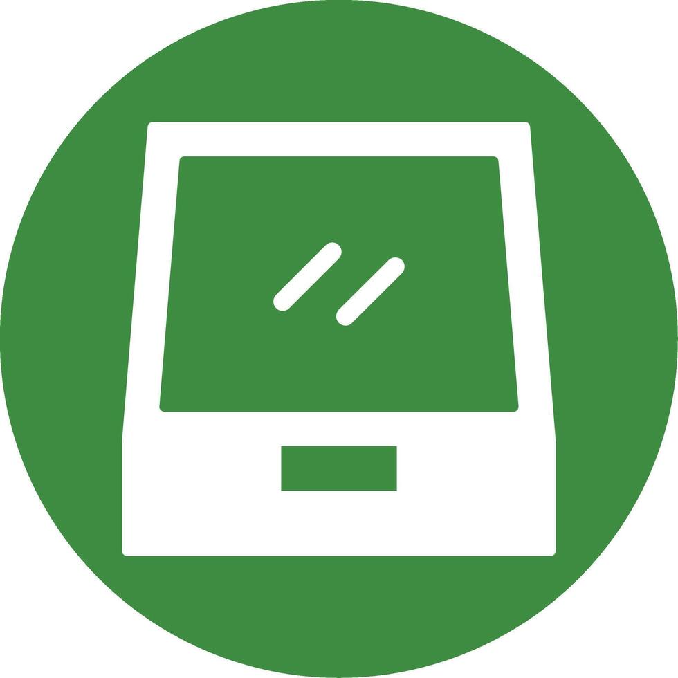 File Drawer Glyph Style Icon vector