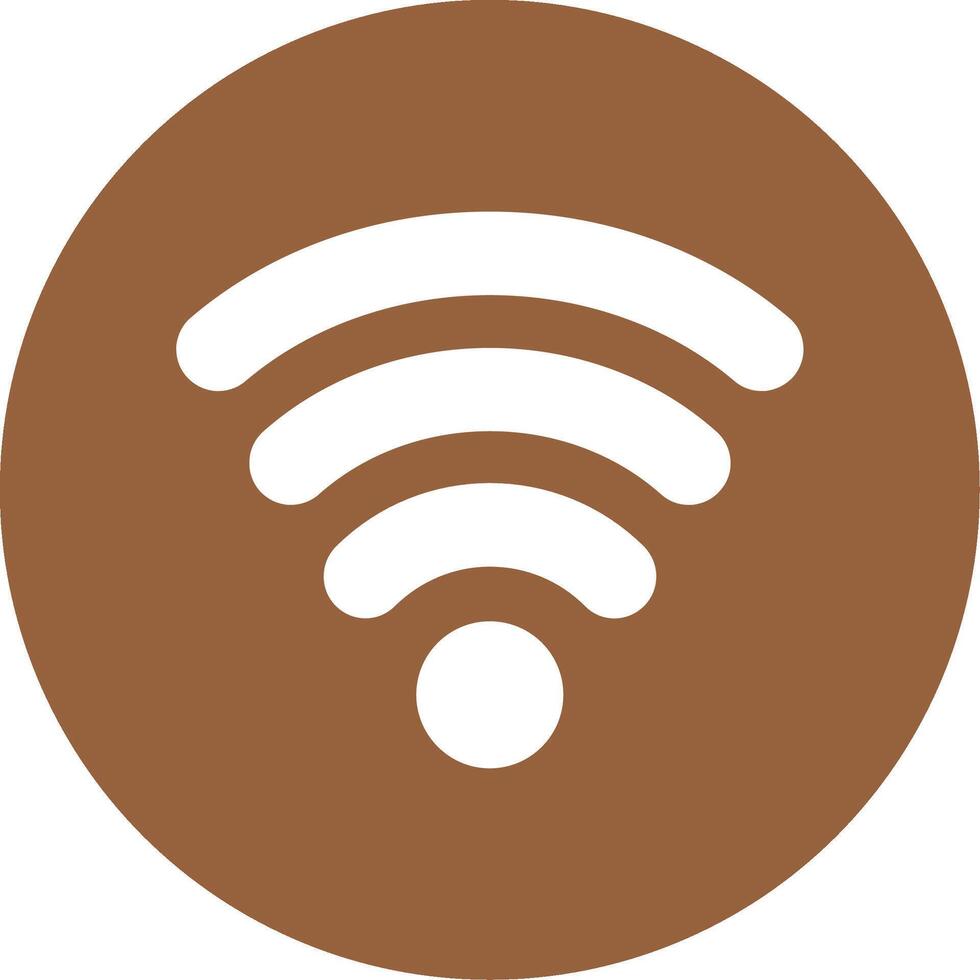 Wifi Signals Glyph Style Icon vector