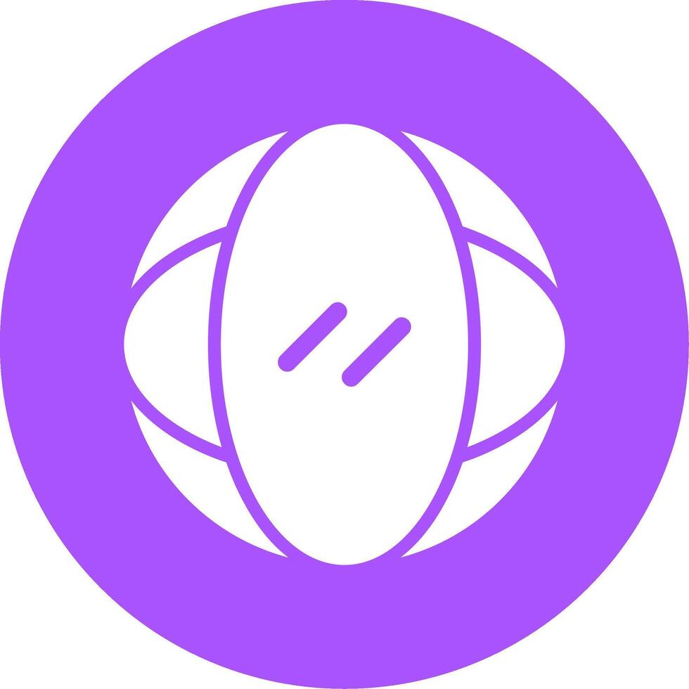 Globe Glyph Style Icon vector