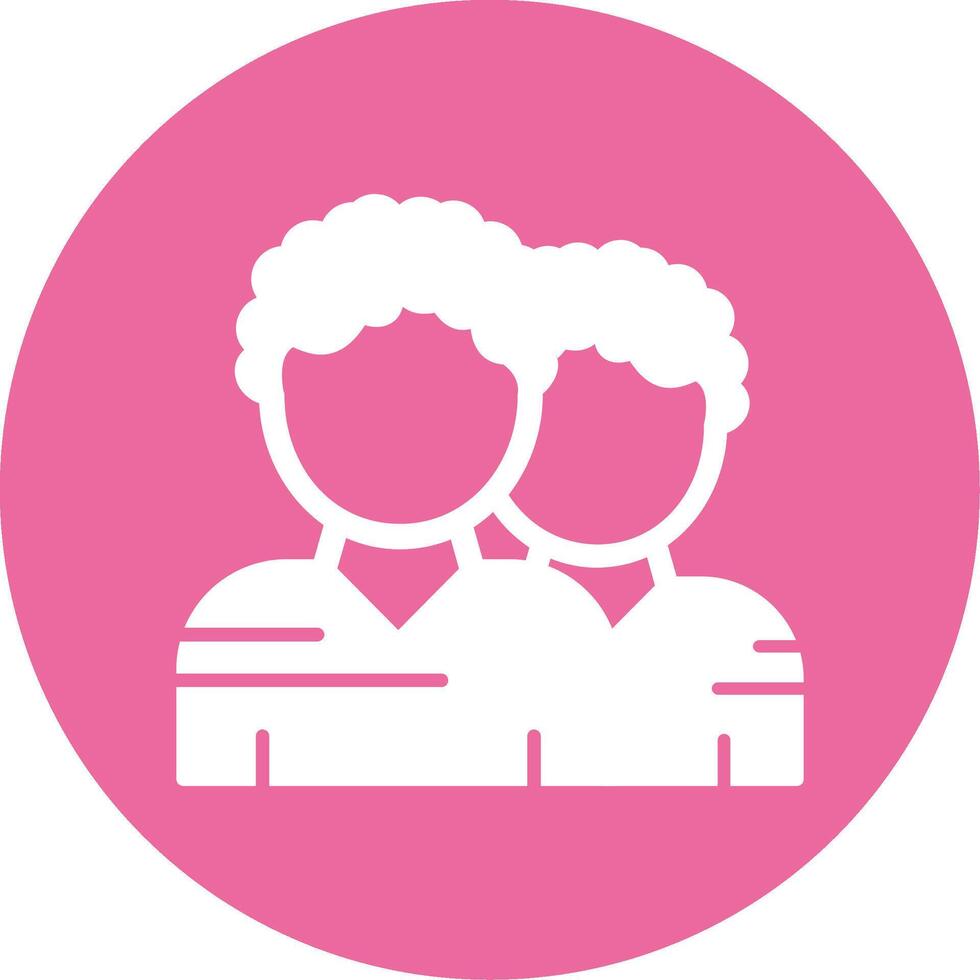 Team Glyph Style Icon vector