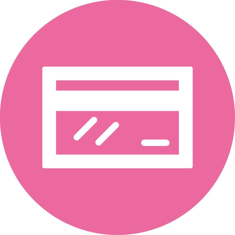 Credit Card Glyph Style Icon vector