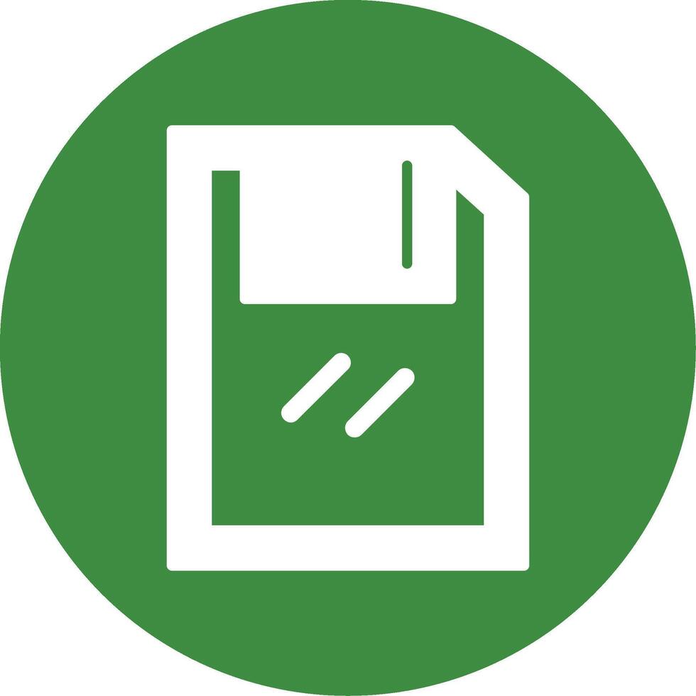 Save Glyph Style Icon vector