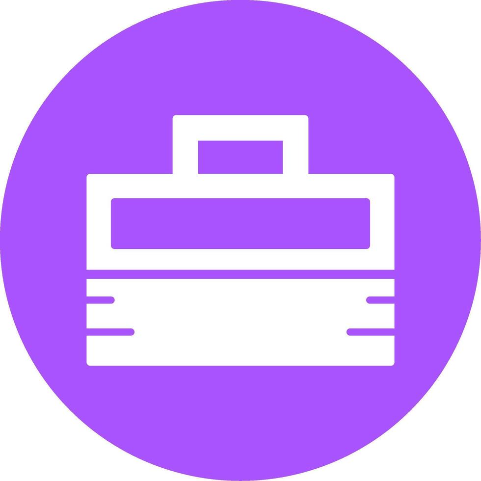 Brifcase Glyph Style Icon vector