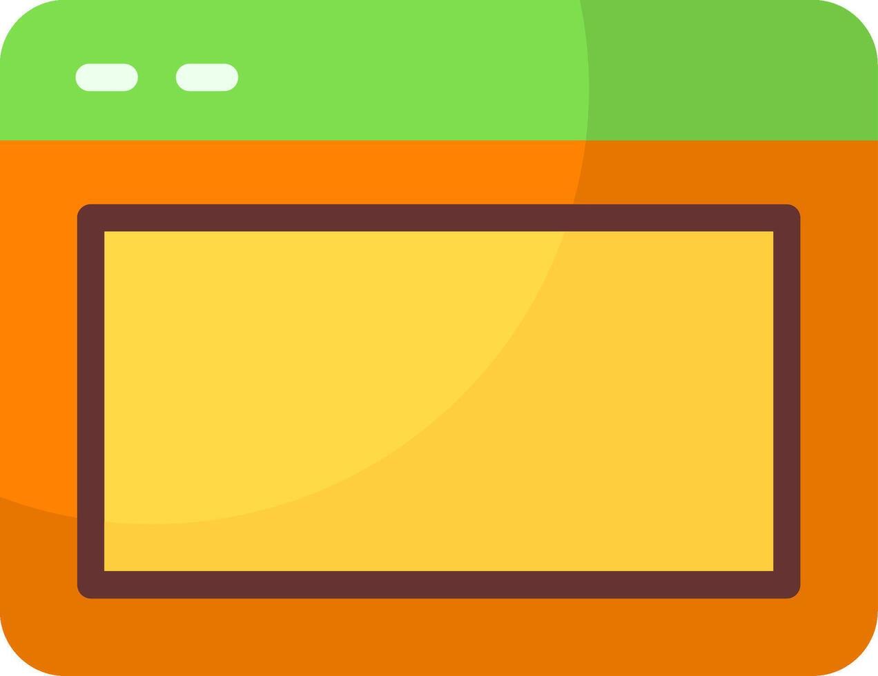 Browser Window Flat Style Icon vector