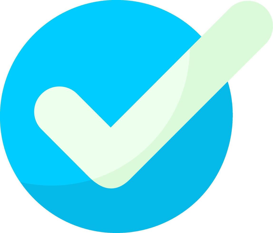 Checkmark Flat Style Icon vector