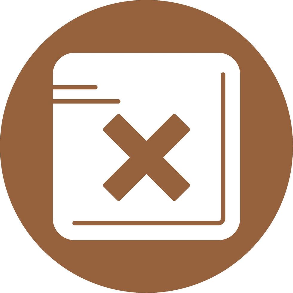 Cross Glyph Style Icon vector