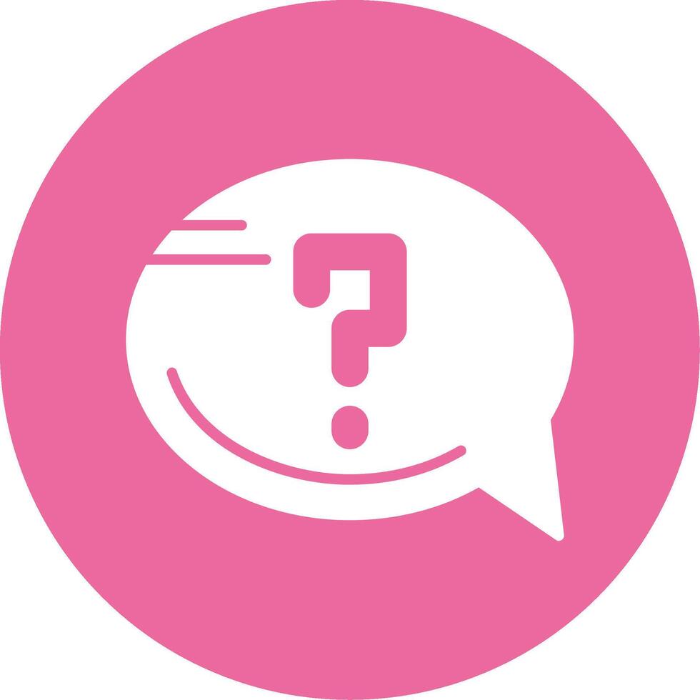 Help Glyph Style Icon vector