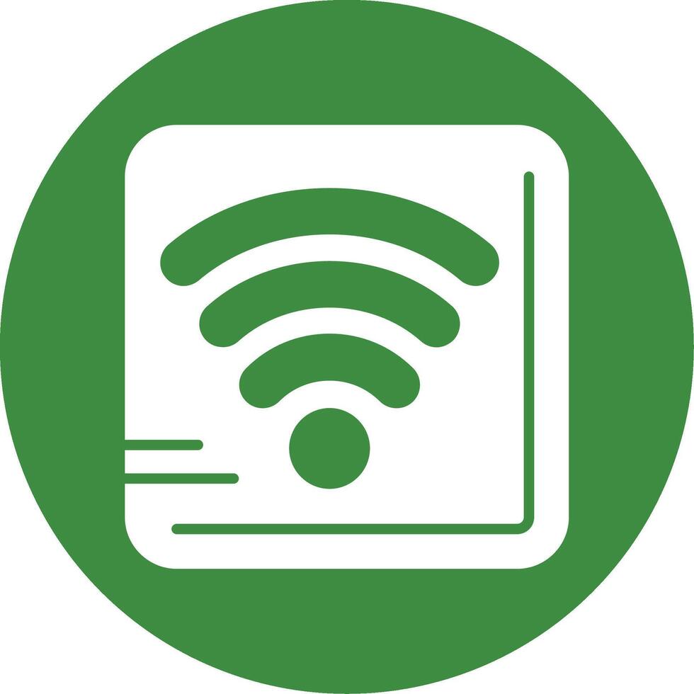 Wi-Fi Glyph Style Icon vector