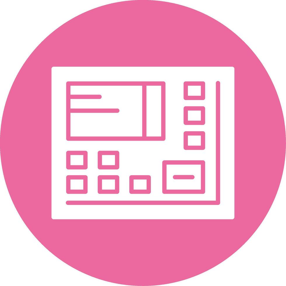 ATM Glyph Style Icon vector