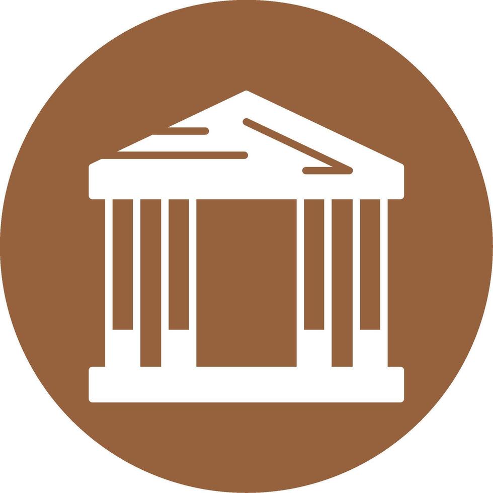 Bank Glyph Style Icon vector