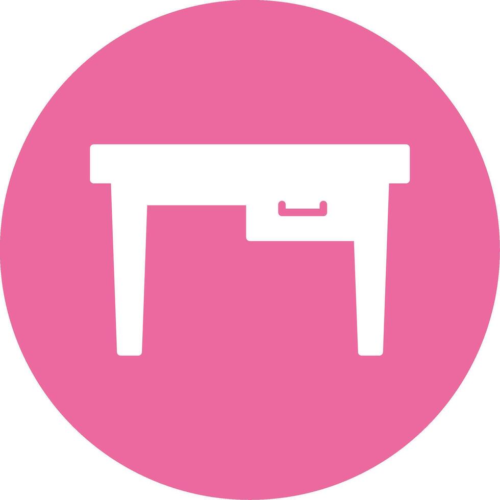 Table Glyph Style Icon vector