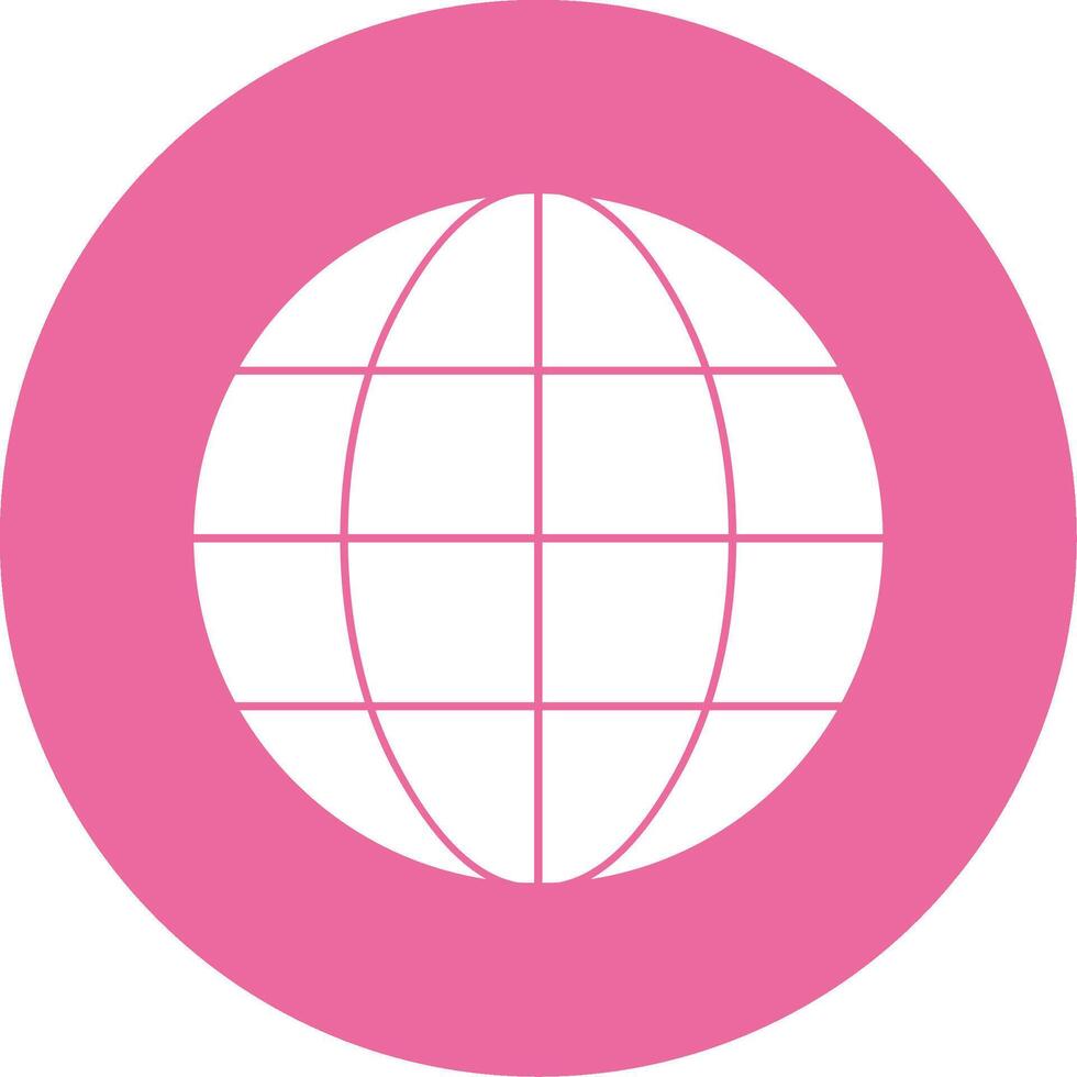 Global Glyph Style Icon vector