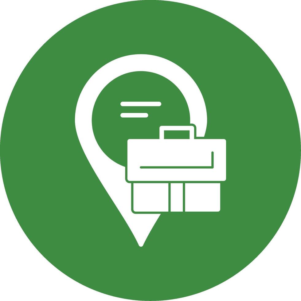 Location Glyph Style Icon vector