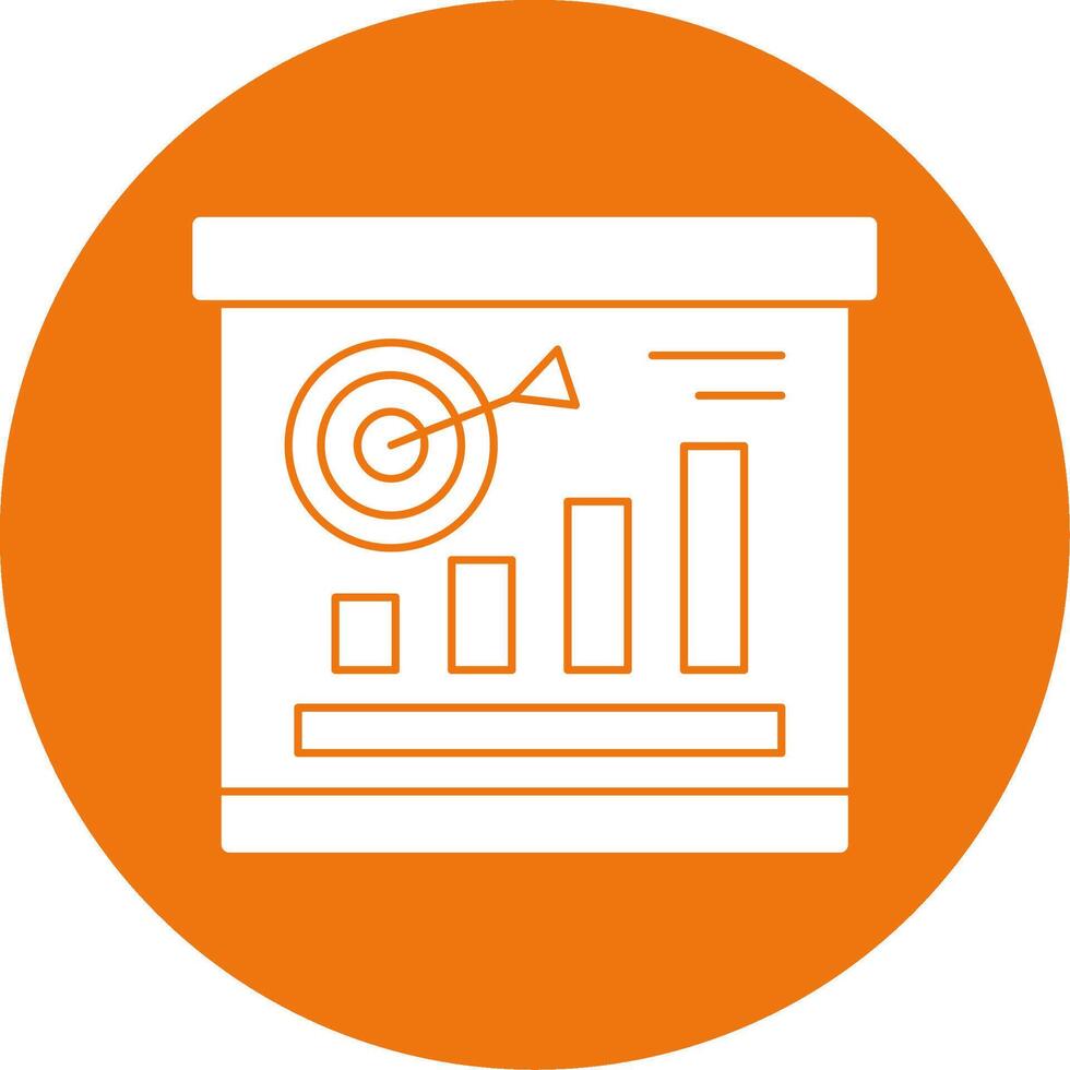 Mission Glyph Style Icon vector