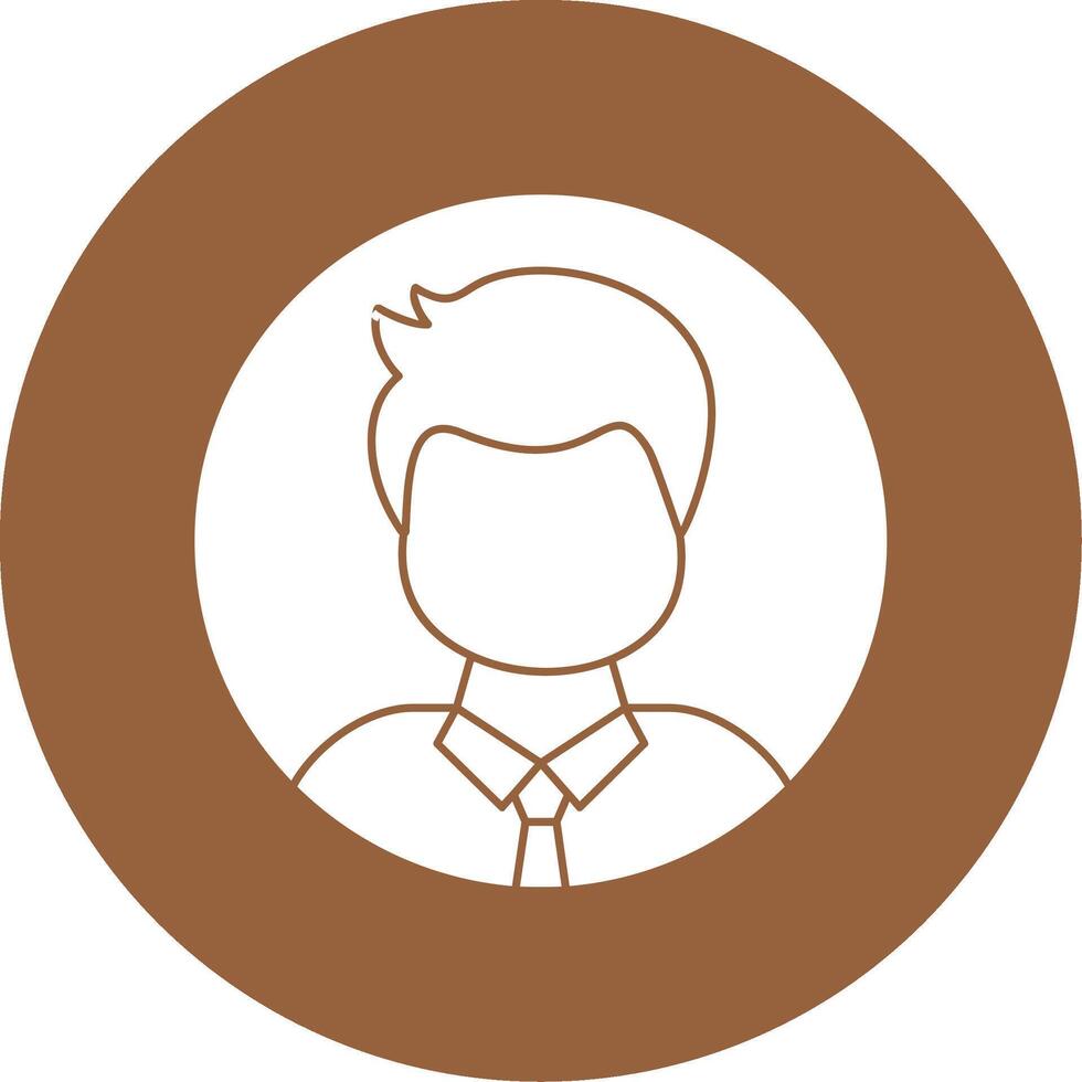 User Glyph Style Icon vector