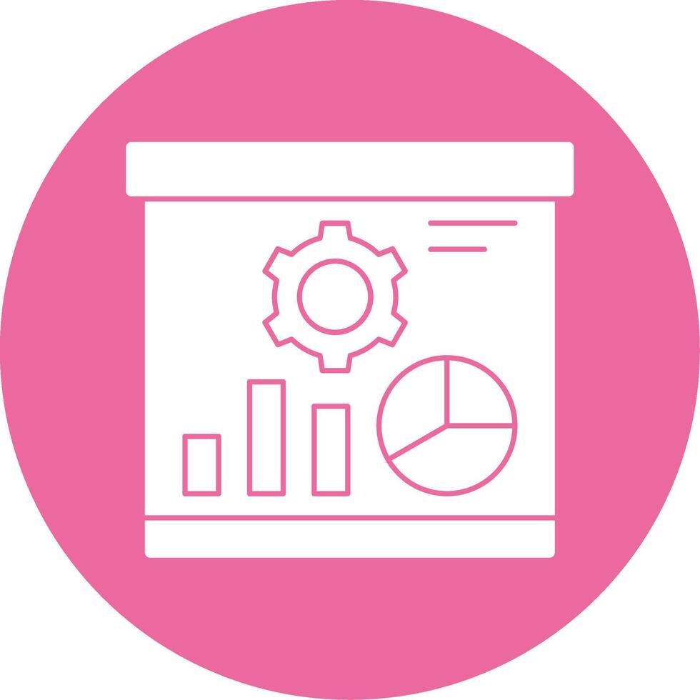 Presentation Glyph Style Icon vector