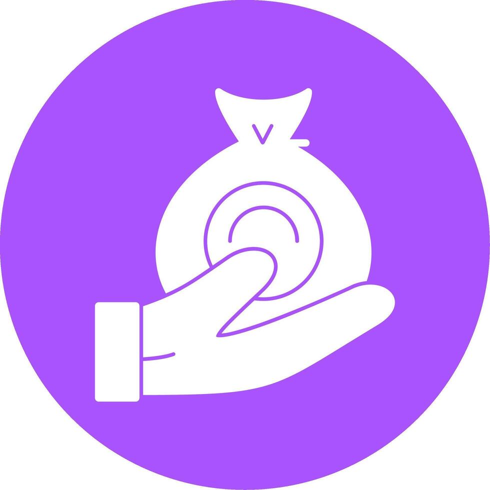 Investment Glyph Style Icon vector