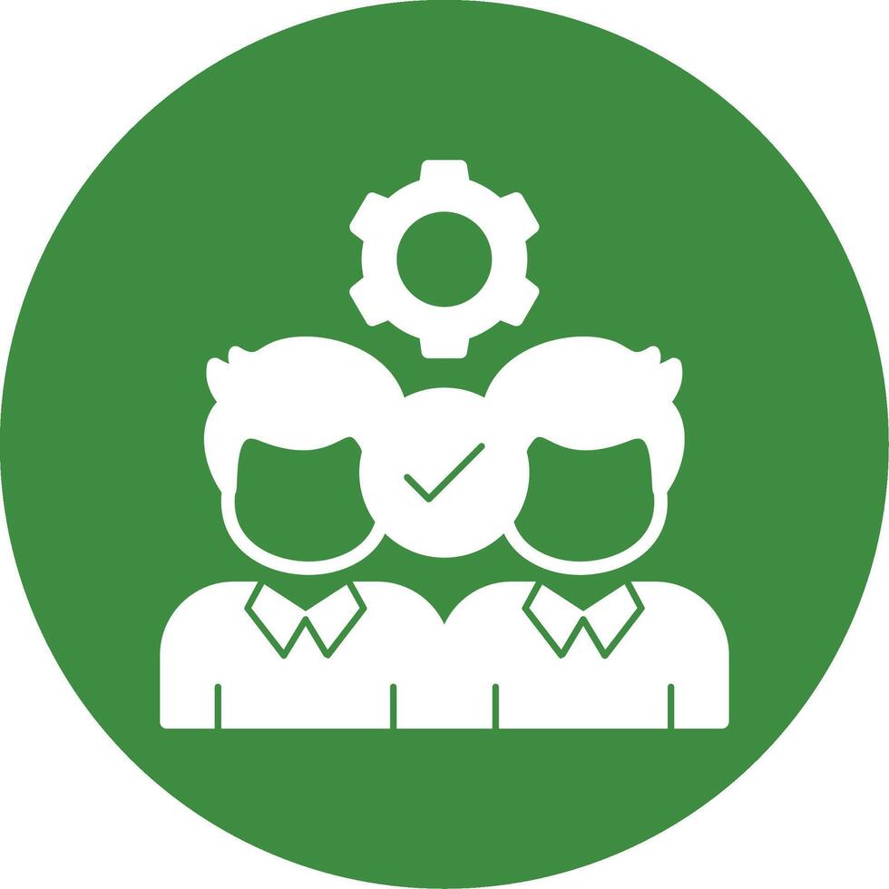 Partnership Glyph Style Icon vector