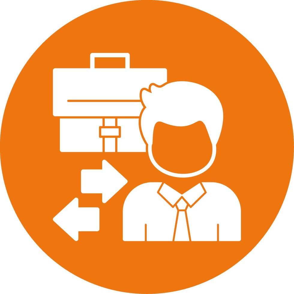 Business to consumer Glyph Style Icon vector