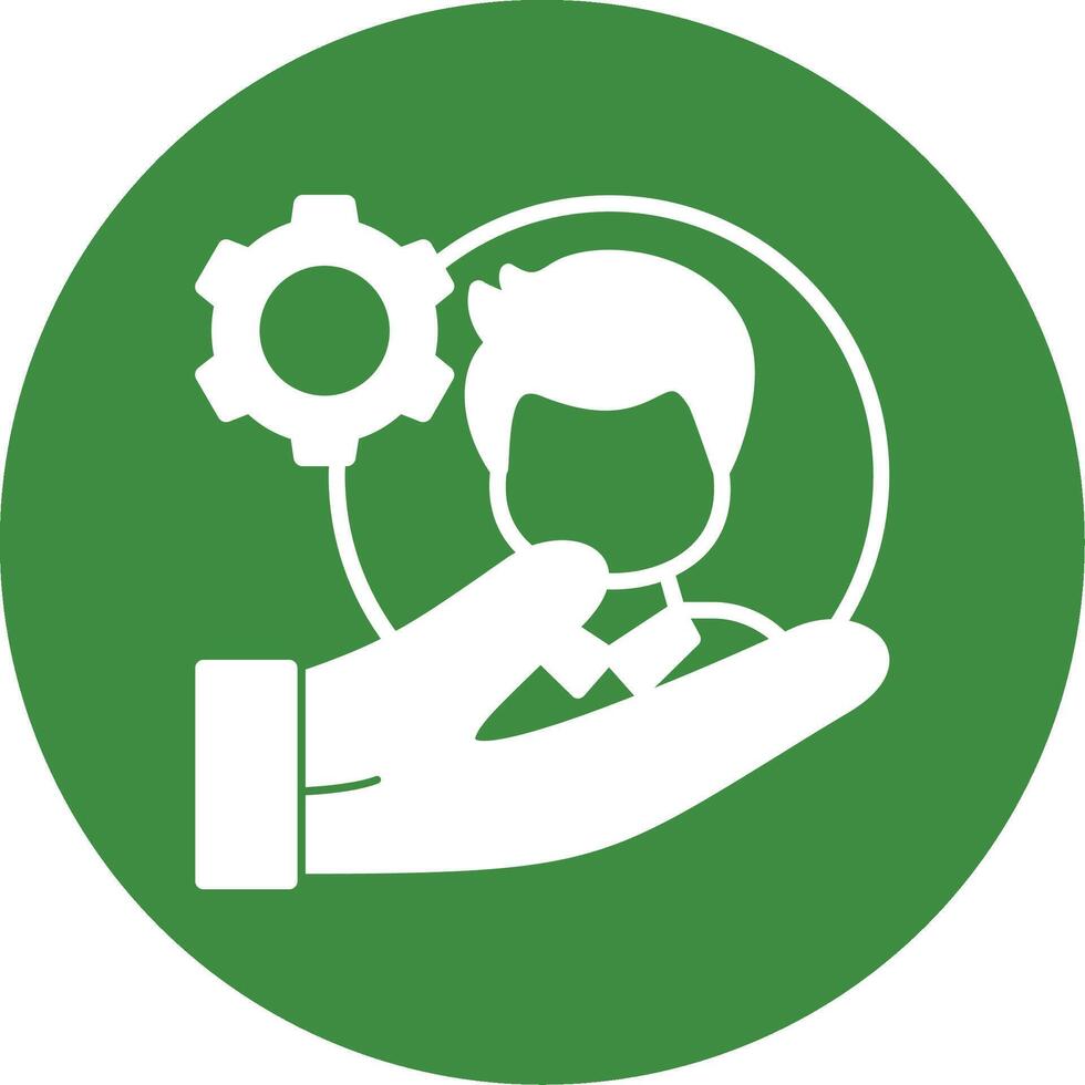 Mentorship Glyph Style Icon vector