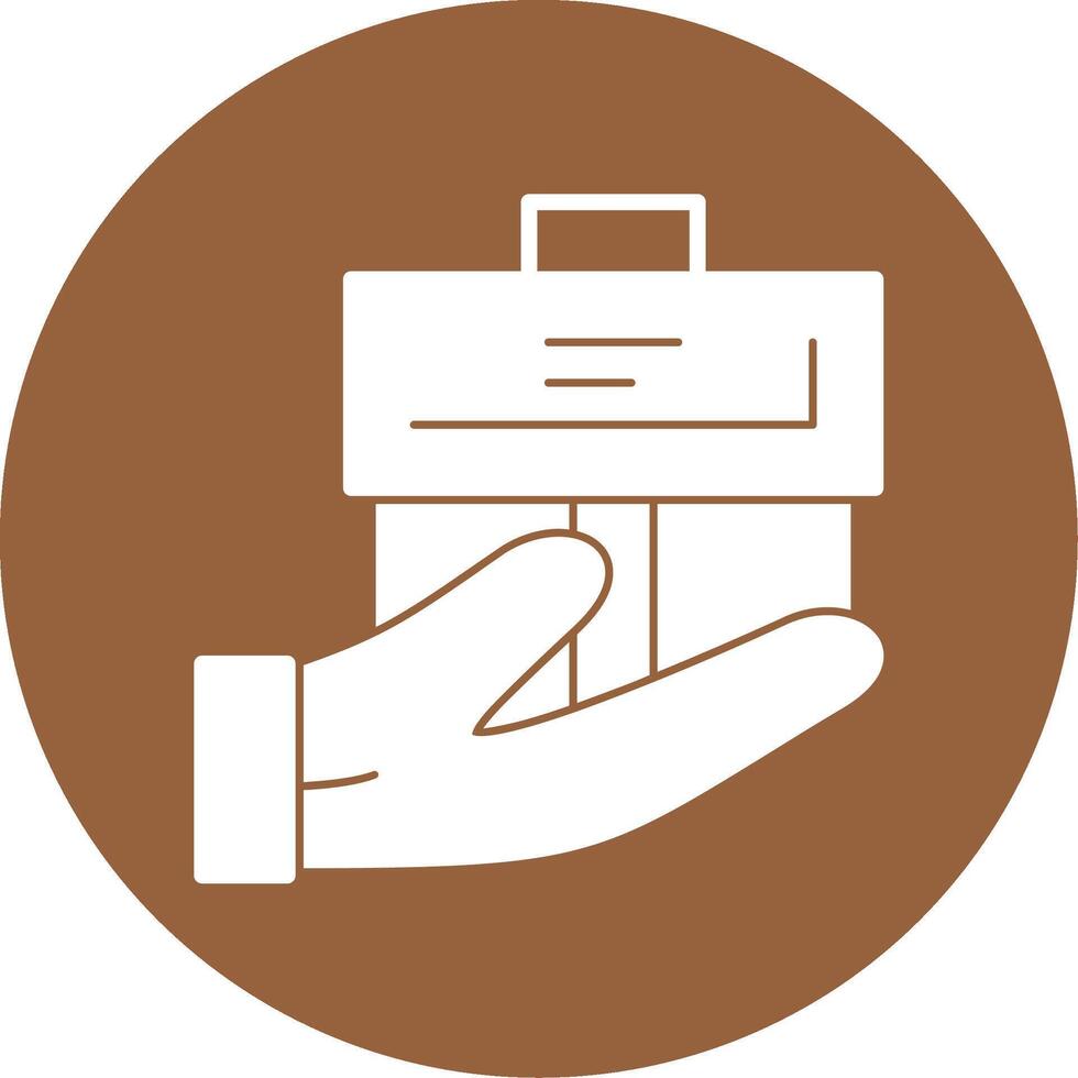 Handover Glyph Style Icon vector