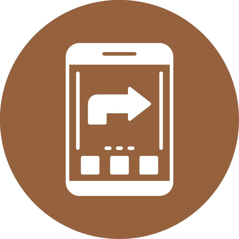Forward Glyph Style Icon vector