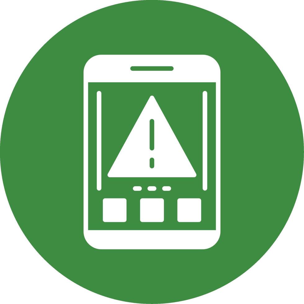 Error Glyph Style Icon vector