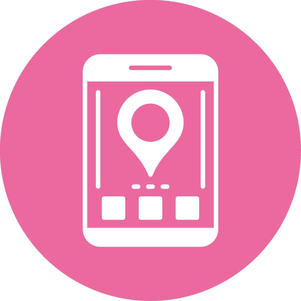 Location Glyph Style Icon vector