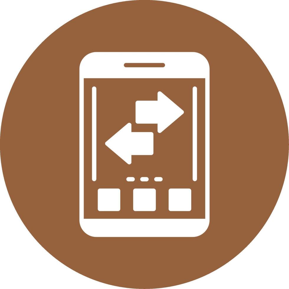 Refresh Glyph Style Icon vector