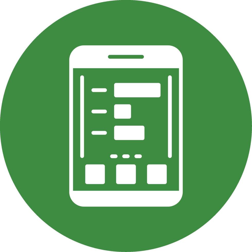 Statistics Glyph Style Icon vector
