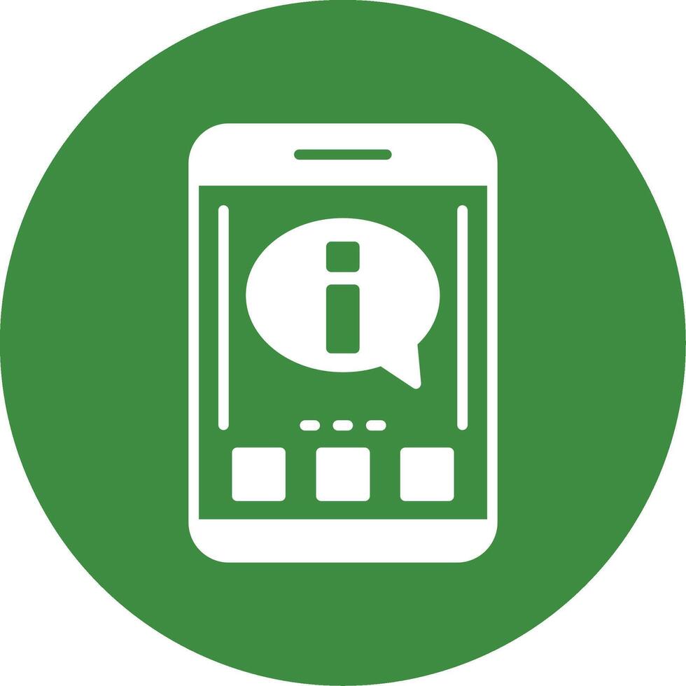 Information Glyph Style Icon vector