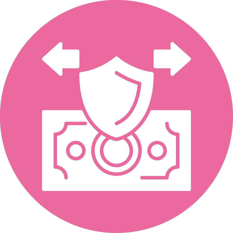 Secure Payment Glyph Style Icon vector