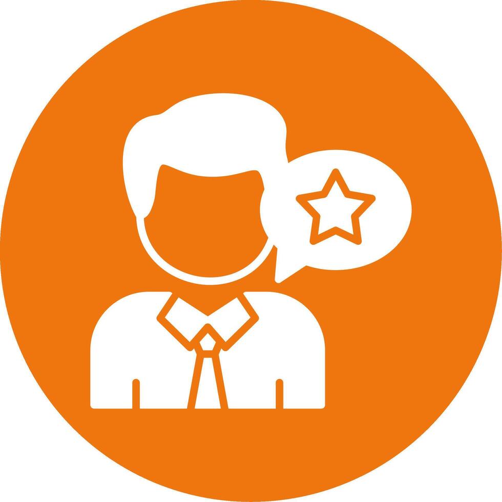 Customer Ratings Glyph Style Icon vector