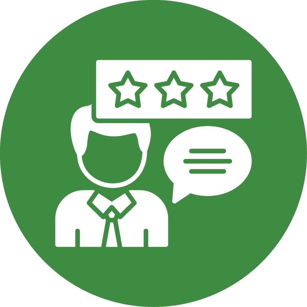 Customer Testimonials Glyph Style Icon vector