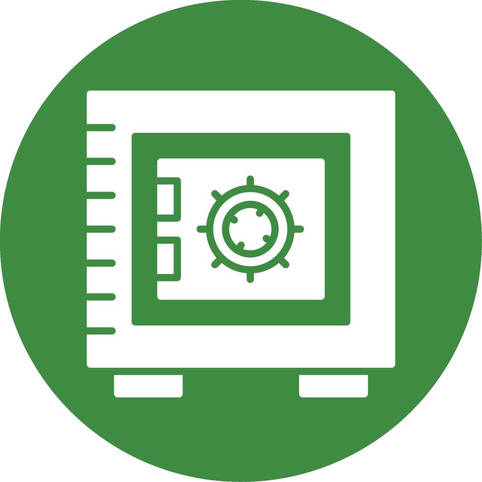Vault Glyph Style Icon vector
