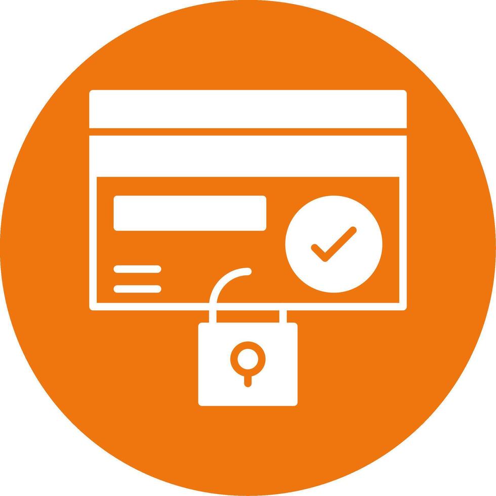 Fraud prevention Glyph Style Icon vector