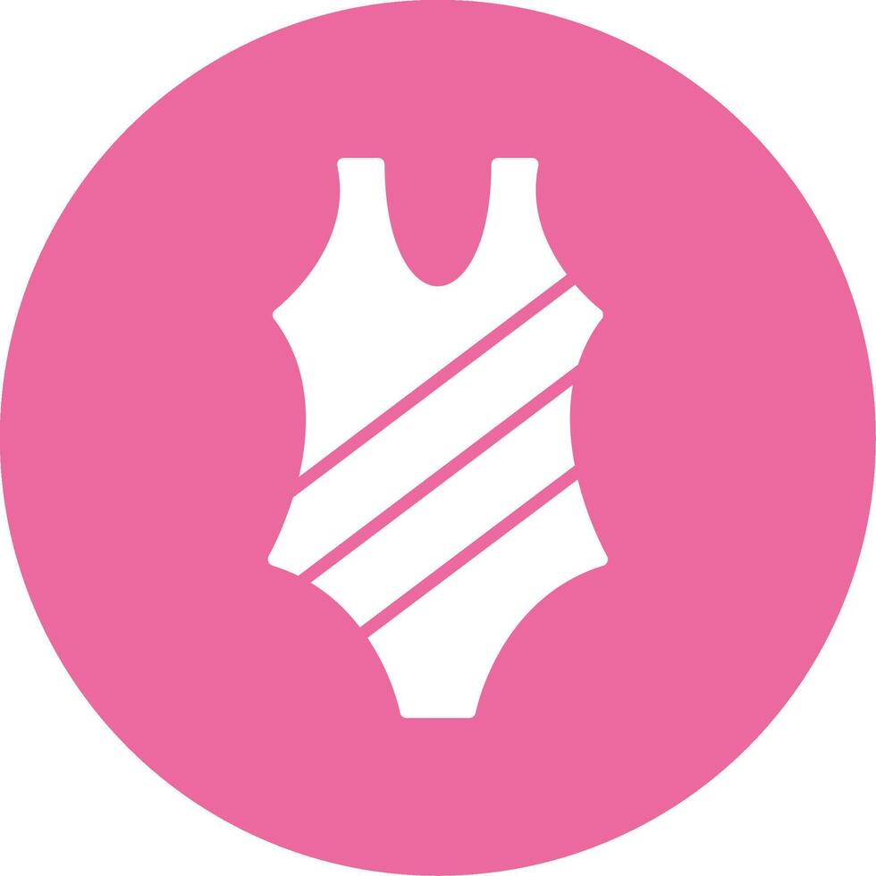 Swimsuit Glyph Style Icon vector