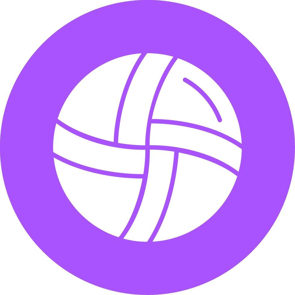 Volleyball Glyph Style Icon vector
