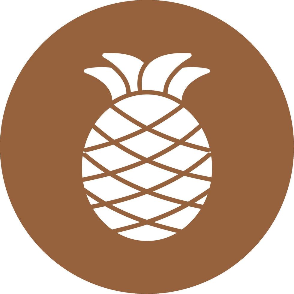 Pineapple Glyph Style Icon vector