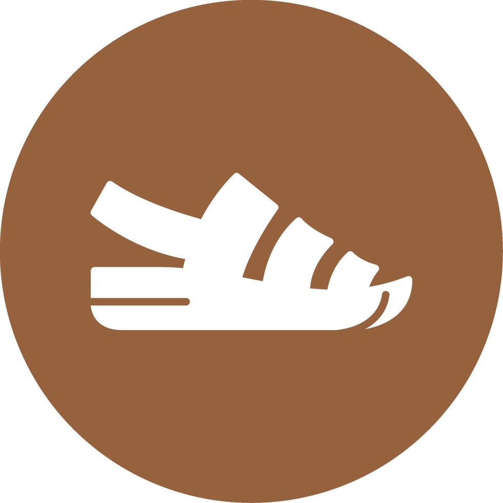 Sandals Glyph Style Icon vector