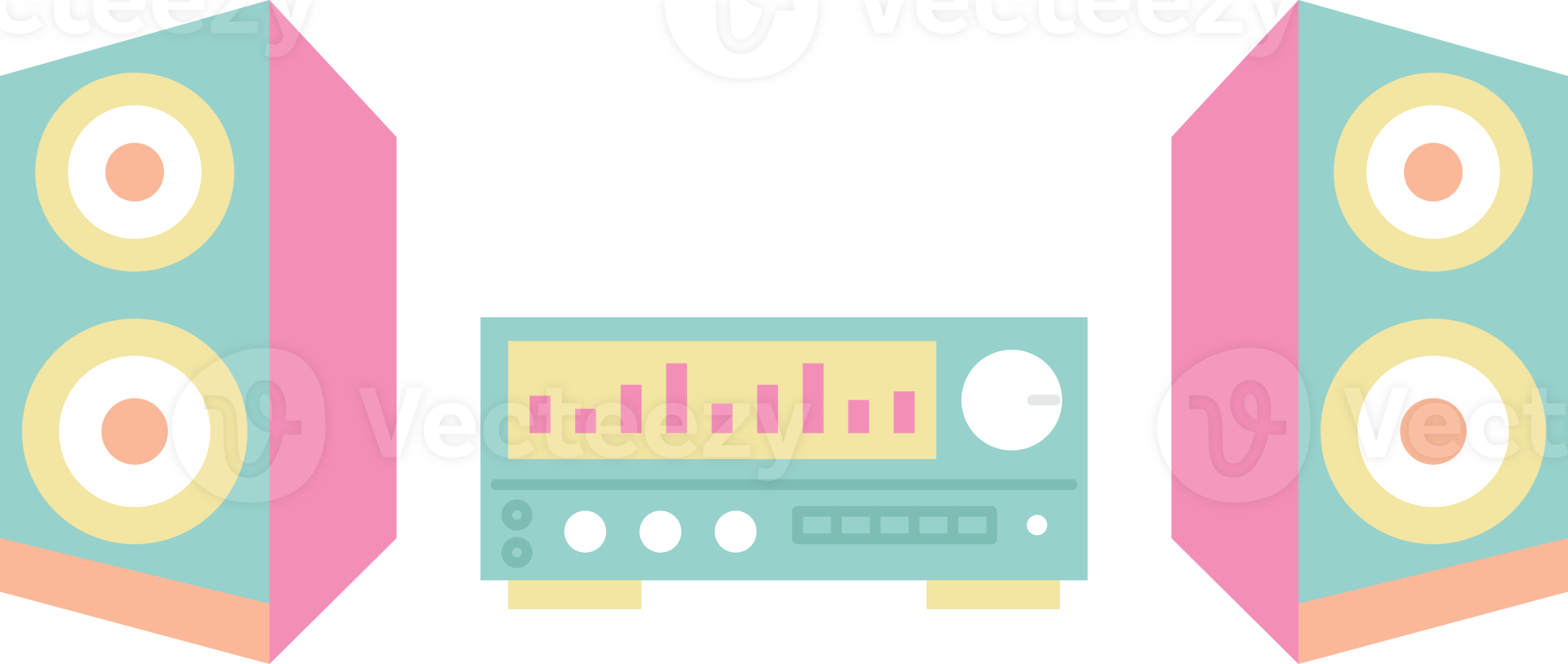 stereo music in party png