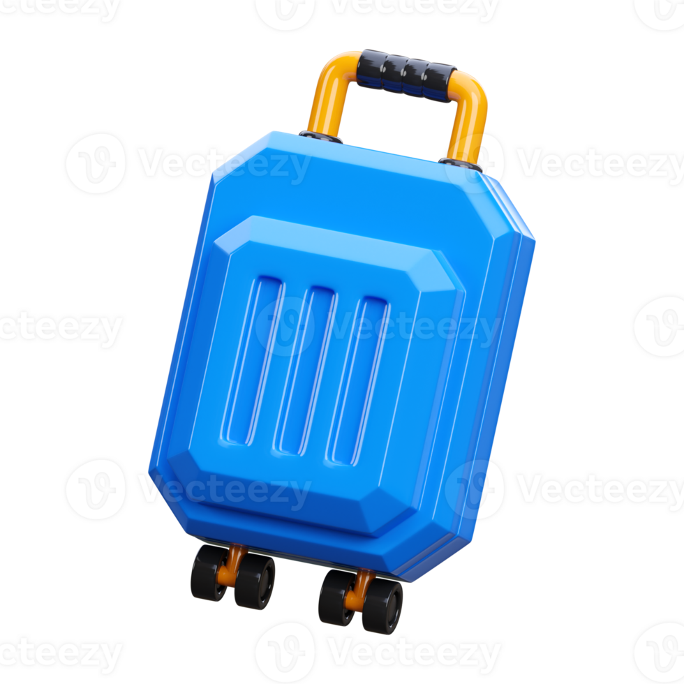 3d render of trolley bag png
