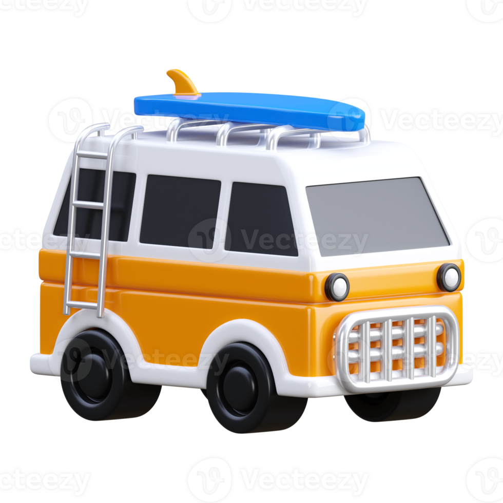 3d render of camper icon png