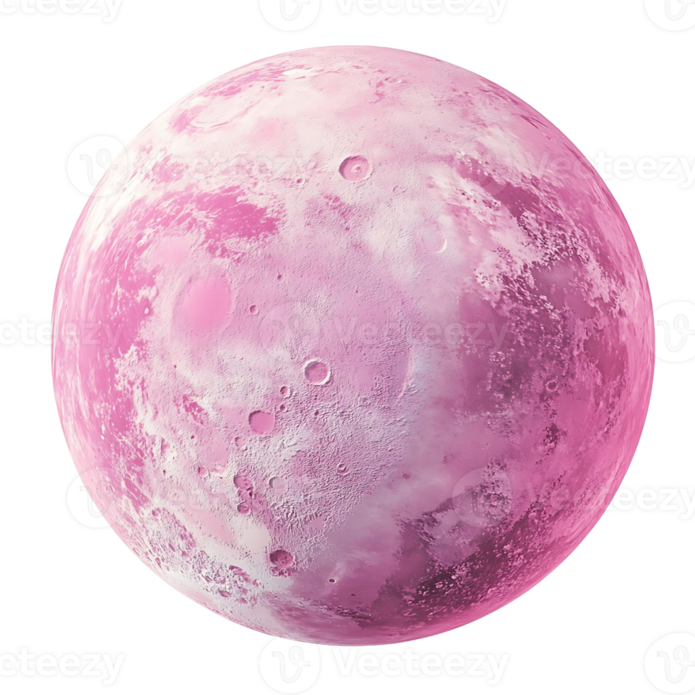 Transparent Background Pink Planet png